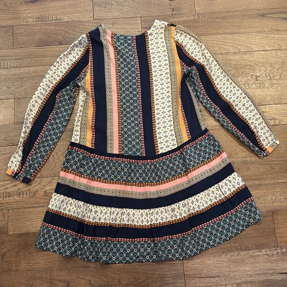 LOFT Women’s Long-Sleeve Tiered Swing Dress - Size S - Picture 13 of 16